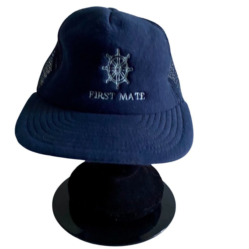 First Mate Blue Snap Back Hat - Picture 2 of 8